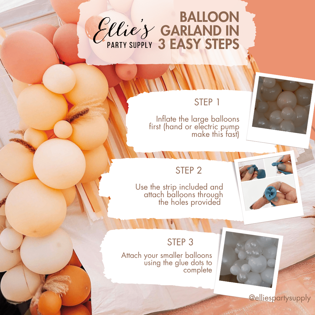 Classic Halloween Balloon Garland Kit– Black, Orange, Ghost & Bats